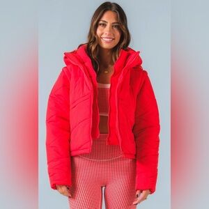ACTA Red Puffer Jacket